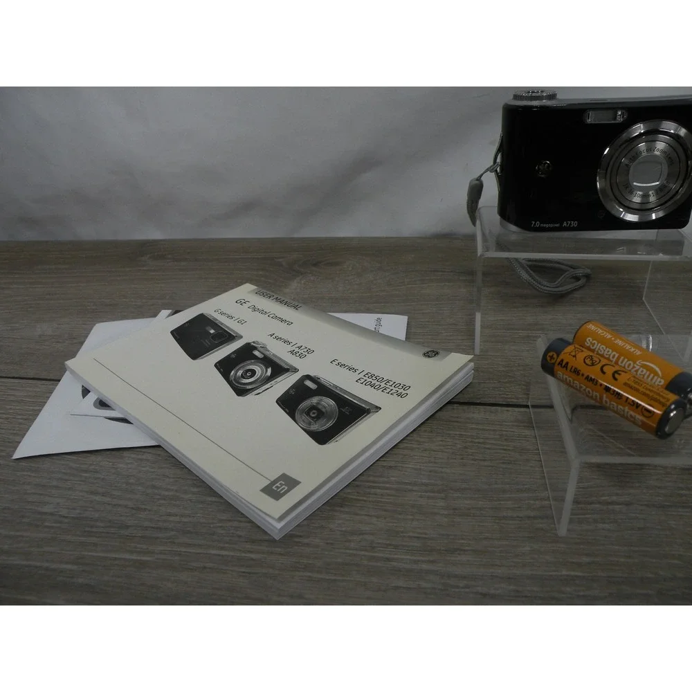 GE General Imaging A730 7.0MP Digital Camera 3x Optical Zoom Black Tested